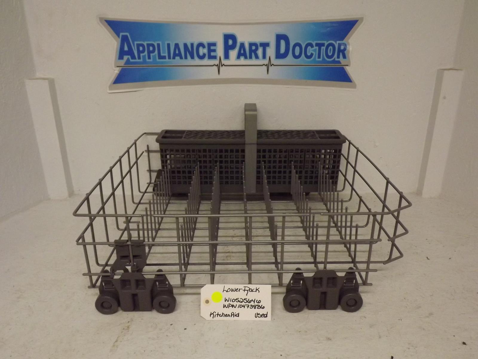 KitchenAid Dishwasher W10525646 WPW10473836 Lower Rack Used KitchenAid Dishwasher W10525646 WPW10473836 Lower Rack Used